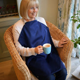 Waterproof Long Napkin - Navy - Adult Bibs