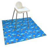 Wipeezee Splash Mat - Turquoise Blue Sea Creatures - Splash Mat