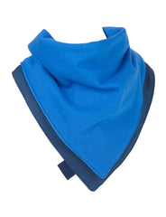 Navy/Turquoise Marl Flip Kerchief, Protective bib, for disabled children.