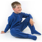 All-In-One Zip Back Fleece Pyjama - Bodyvests and Sleepwear