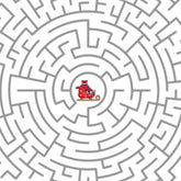 Christmas Maze Circle -
