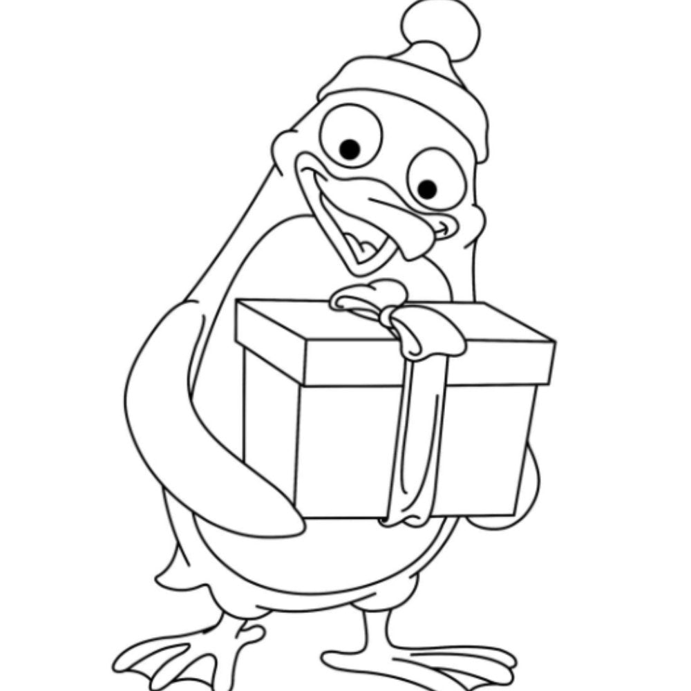 Colour The Penguin -