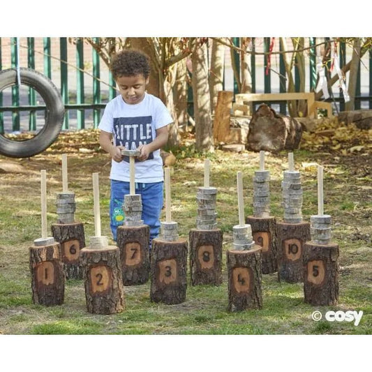 Giant Wooden Counting Tree Rings - Sensory Toys