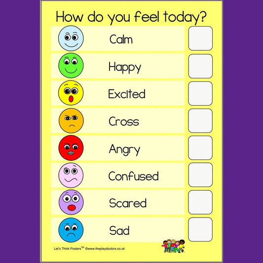 How Do You Feel Today? Emotions Poster - Poster