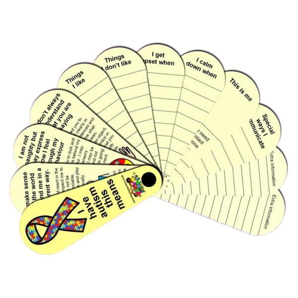 I Have Autism Communication Passport Fan - Learning Resource