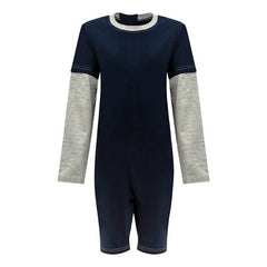 Kaycey Secret Zip Back Jumpsuits - Long Sleeve / Knee Length (Kids) - Bodyvests and Sleepwear