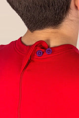 Kaycey Secret Zip Back Jumpsuits - Short Sleeve / Knee Length (Adults) - Bodyvests and Sleepwear