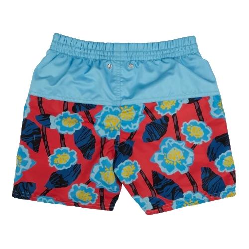 Kes-Vir Boys Incontinence Board Shorts Floral Blue - Swimwear and Accessories