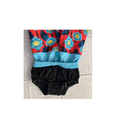 Kes-Vir Boys Incontinence Board Shorts Floral Blue - Swimwear and Accessories