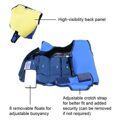 Konfidence Adult Swim Jacket - Blue - Swimwear and Accessories