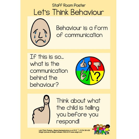 Lets Think Behaviour Poster - Poster