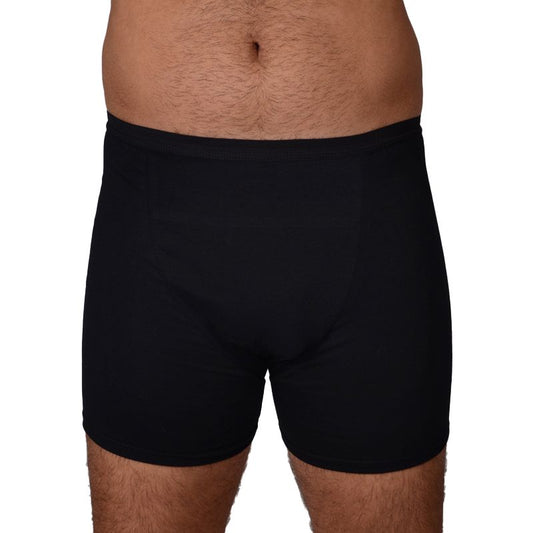 Mens Incontinence Boxer - Black - XLarge - 3 Pack - Bedtime, Toilet Training and Incontinence