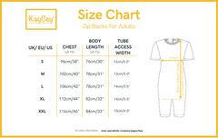 NEW PATTERN Kaycey Short Sleeved Zip Back Knee Length Jumpsuit - Adult - Bodyvests and Sleepwear