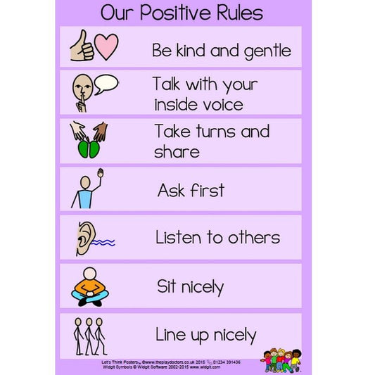 Our Positive Rules Poster - Poster