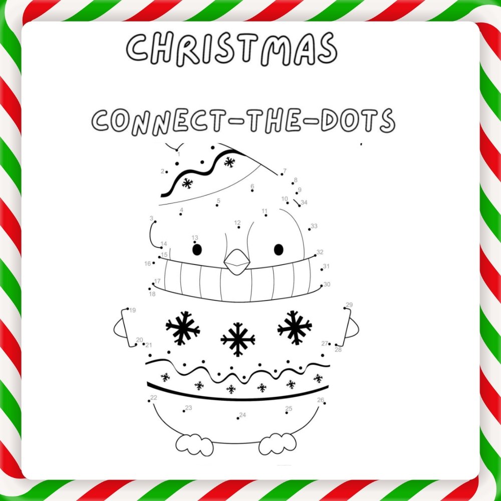 Penguin Dot to Dot Large -