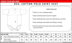 R53 Cotton Popper Polo Shirt (Adults) - Daywear