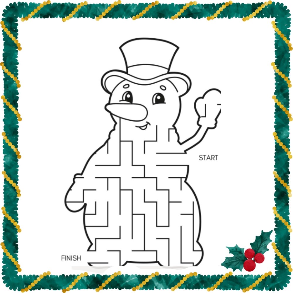 Snowman Maze -