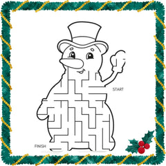 Snowman Maze -