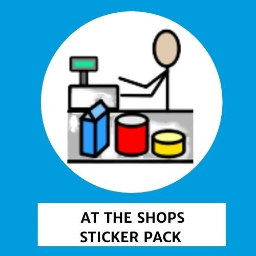 TomTag - At The Shops Sticker Pack - Learning Resource