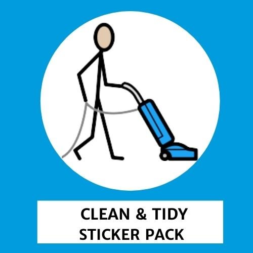 TomTag - Clean & Tidy Sticker Pack - Learning Resource