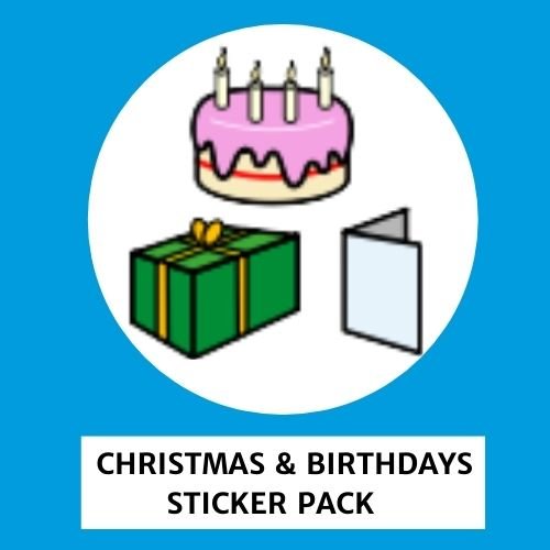 TomTag Sticker Pack - Christmas & Birthdays - Learning Resource