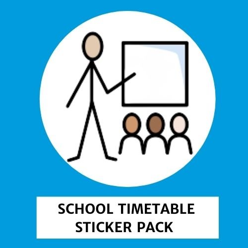 TomTag Sticker Pack - School Timetable - Learning Resource