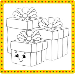 Trace & Colour the Presents -