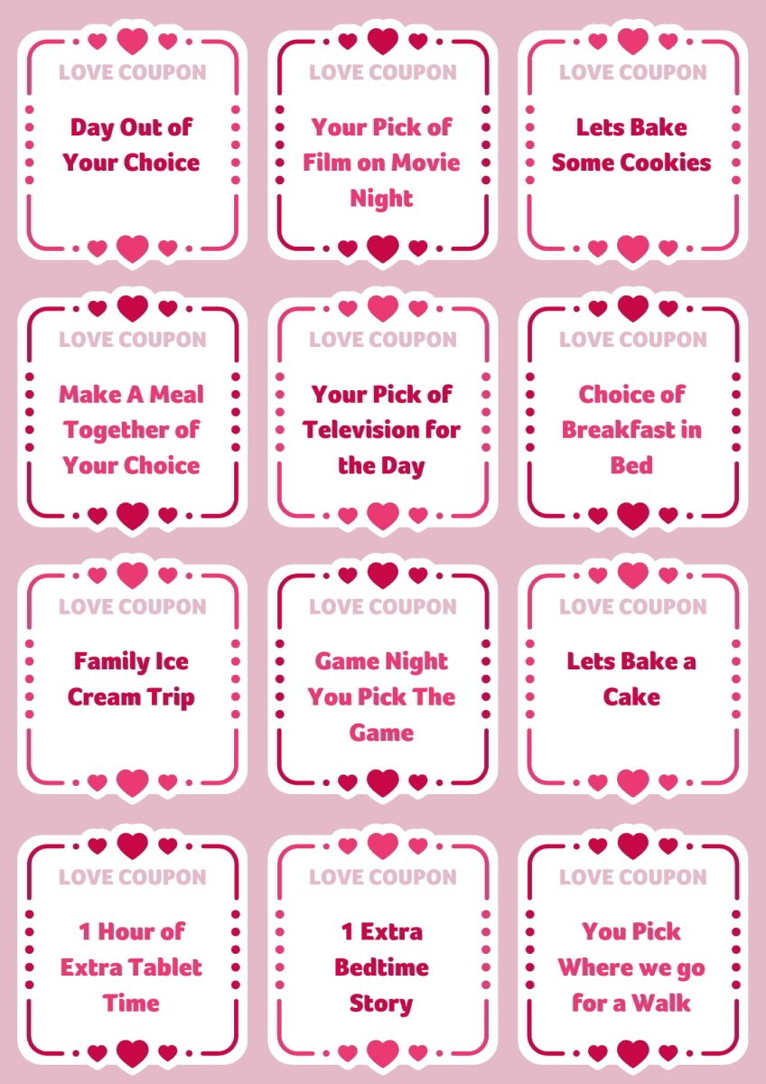 Valentines Day Love Coupons - Downloads