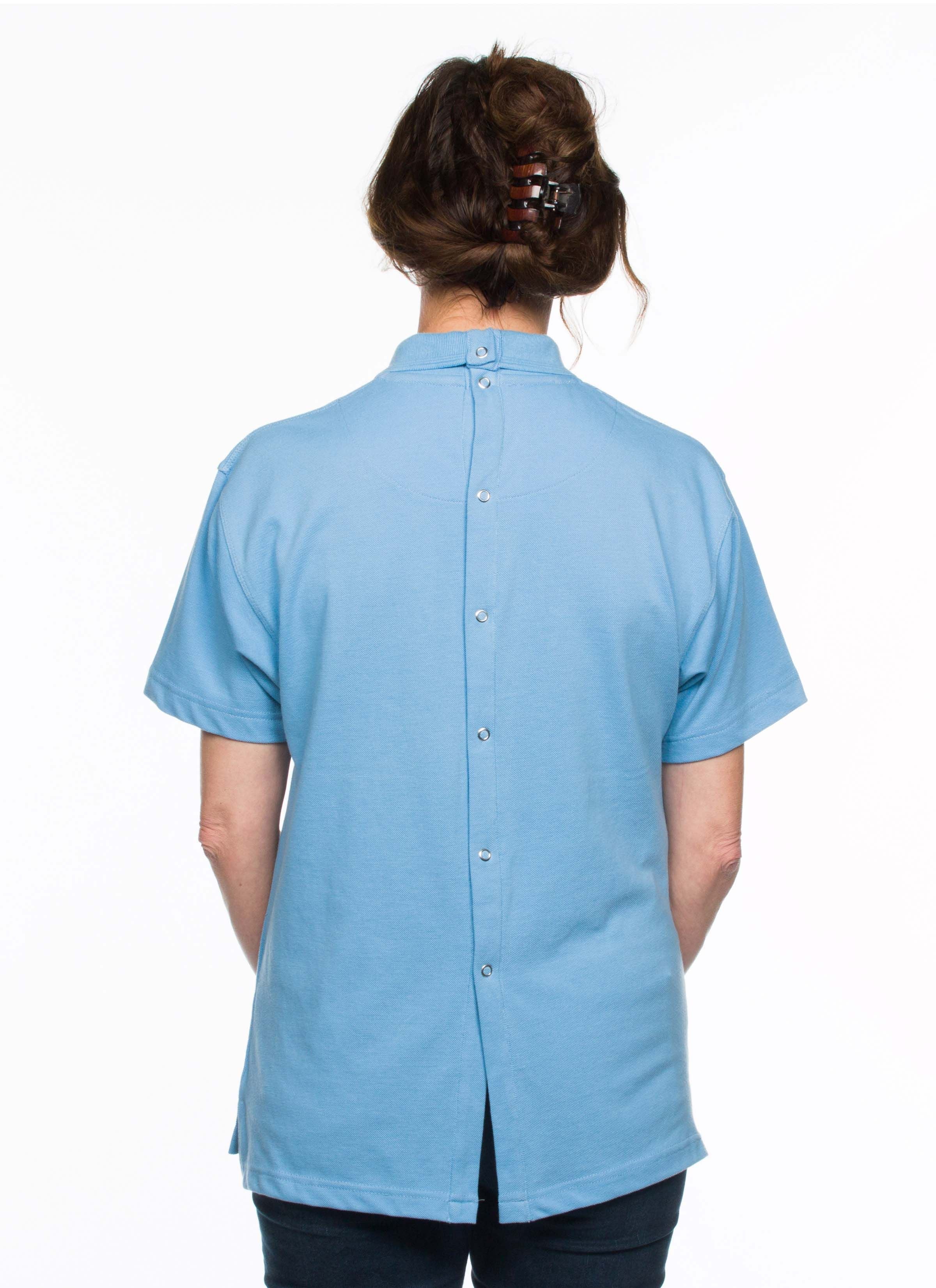 7258 Women Polo back opening