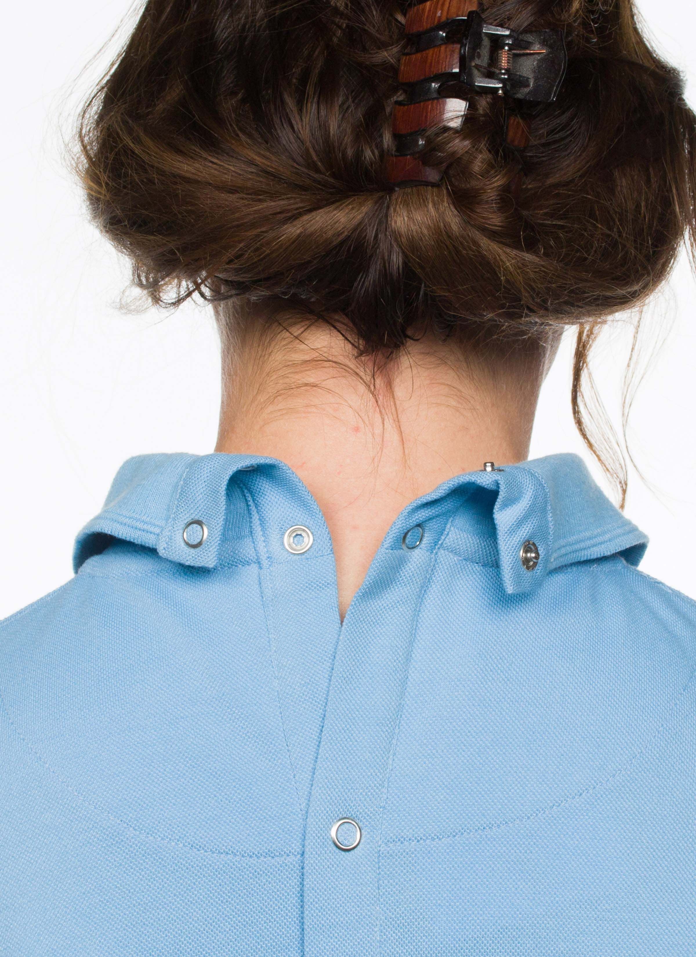 7258 Women Polo back opening