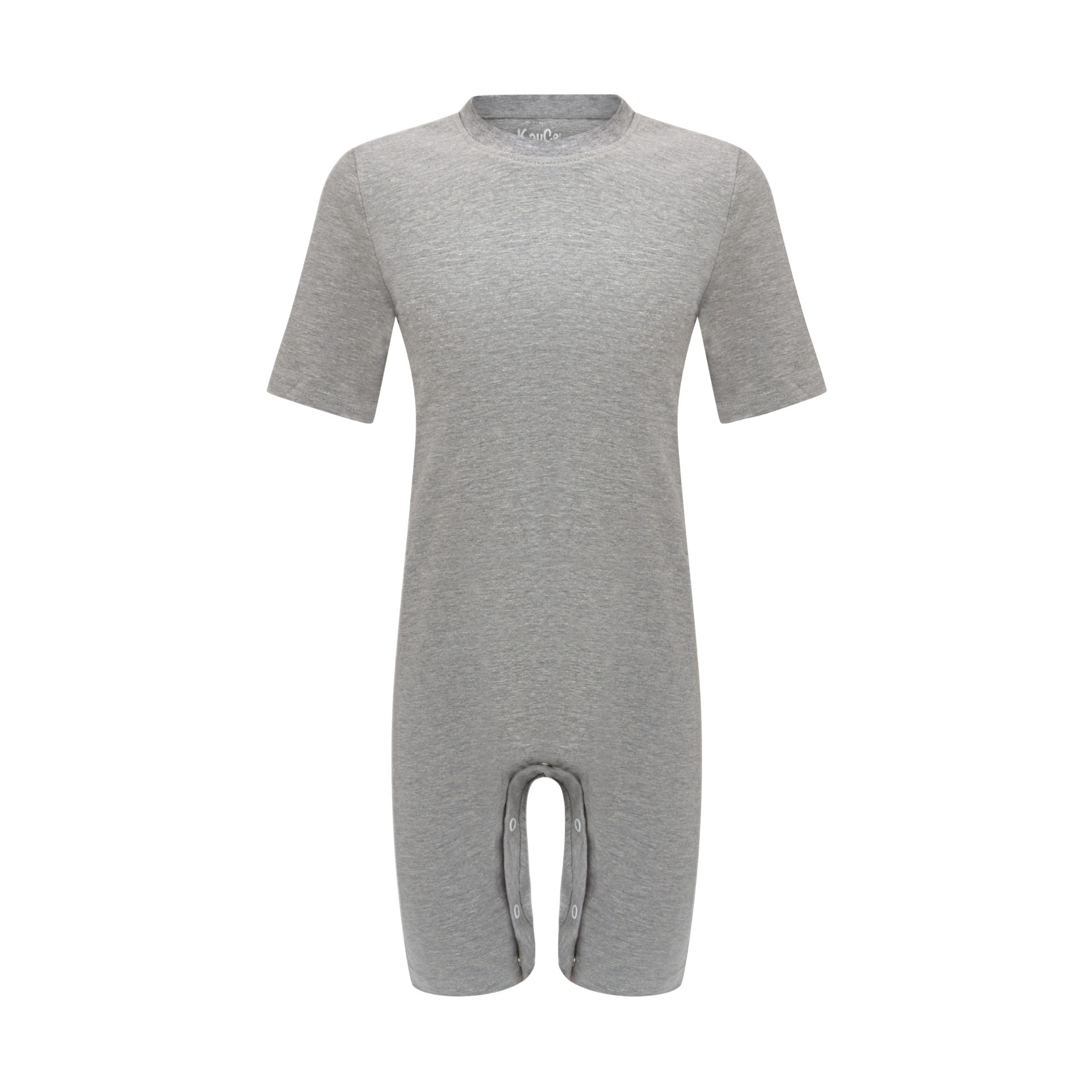 Gray onesie on a white background