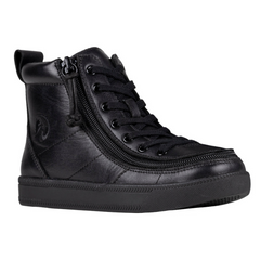 Billy Footwear Kids’ DR II Fit High Top Black Leather Shoes