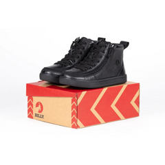 Billy Footwear Kids’ DR II Fit High Top Black Leather Shoes