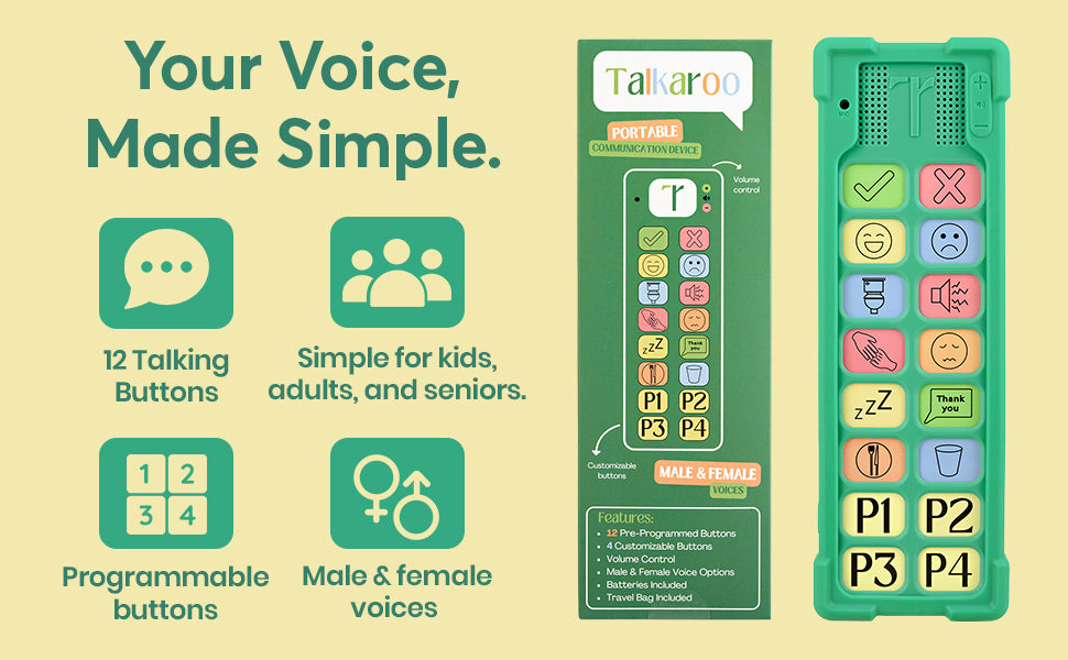 Talkaroo AAC Autism Sensory Equipment - AAC Communication Device