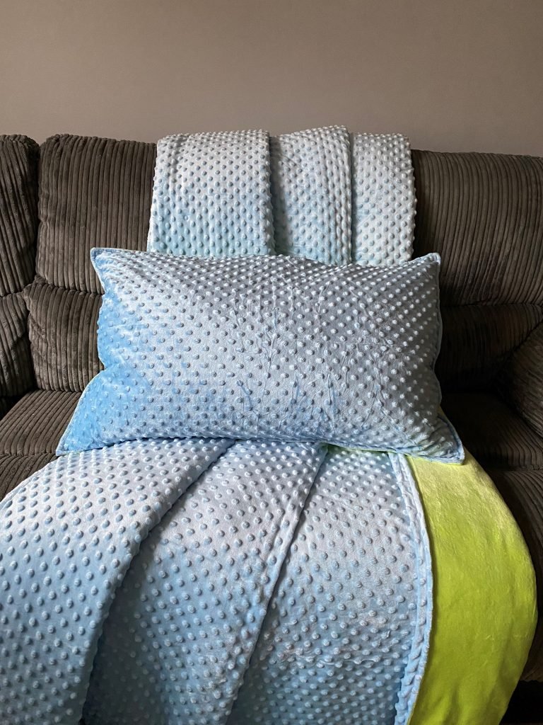 5Kg Weighted Blanket Large With Pillow Case (150 x 200cm) - Bedtime, Toilet Training and Incontinence