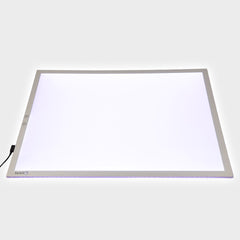 Light pad with a white screen on a white background