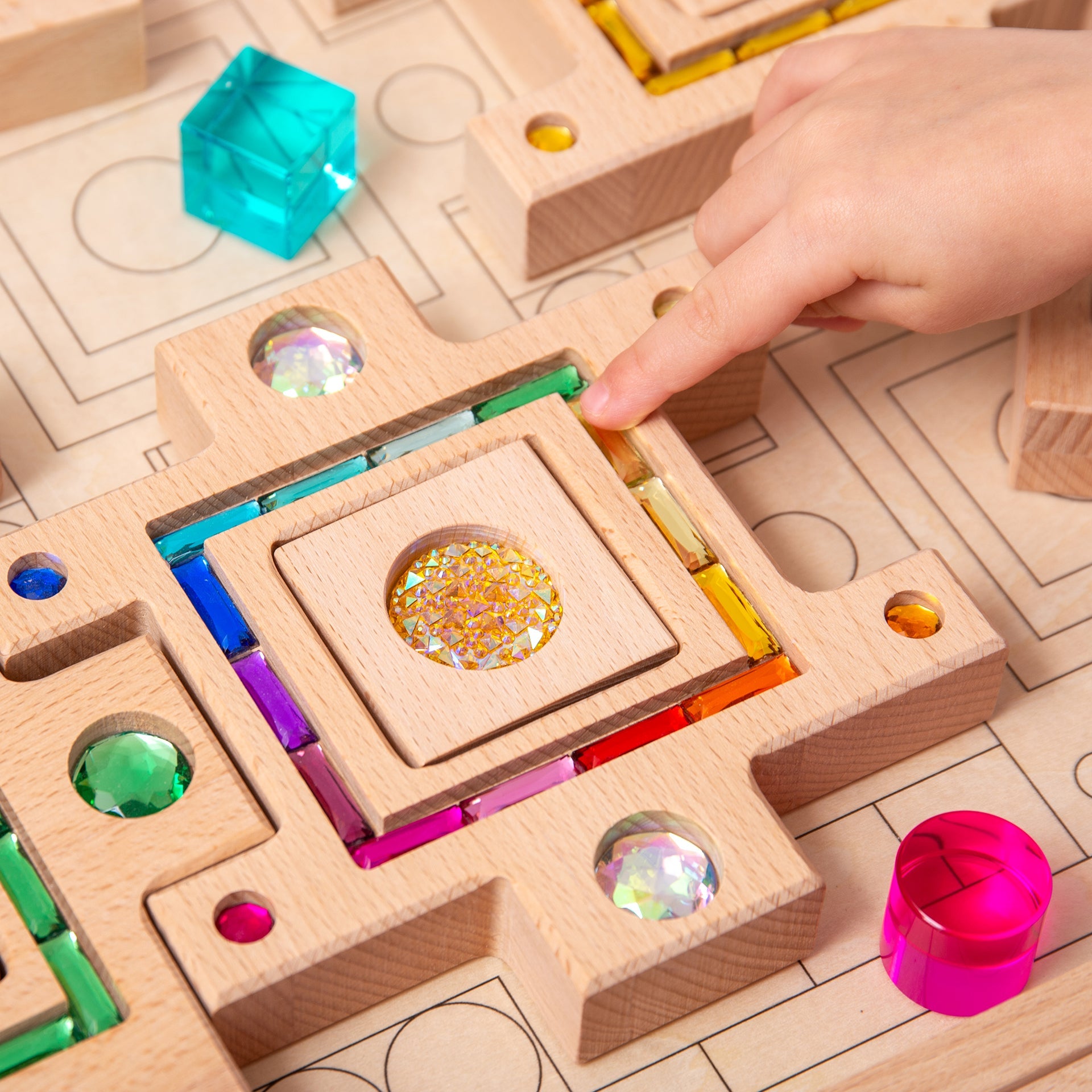 set of tickit gem puzzle blocks