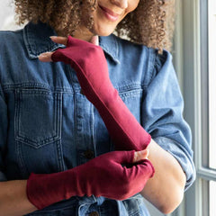 Fingerless Eczema Gloves (2 Pairs) – Adults (Organic Cotton)