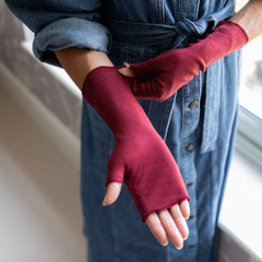 Fingerless Eczema Gloves (2 Pairs) – Adults (Organic Cotton)
