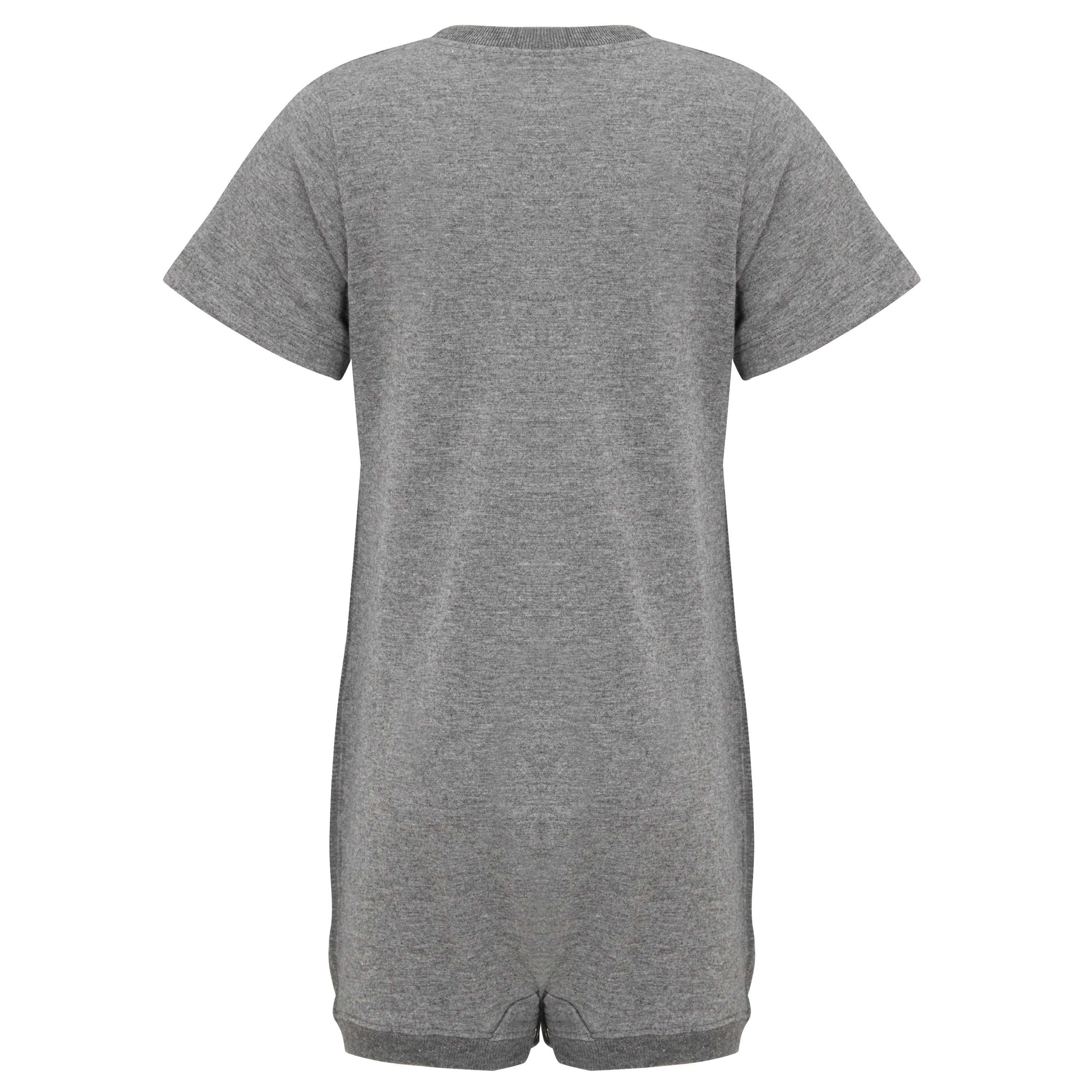 Gray romper on a white background
