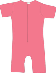 pink short sleeve pjs back
