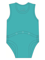 R073C Children 100% Cotton Joey's with Peg tube access in turquoise