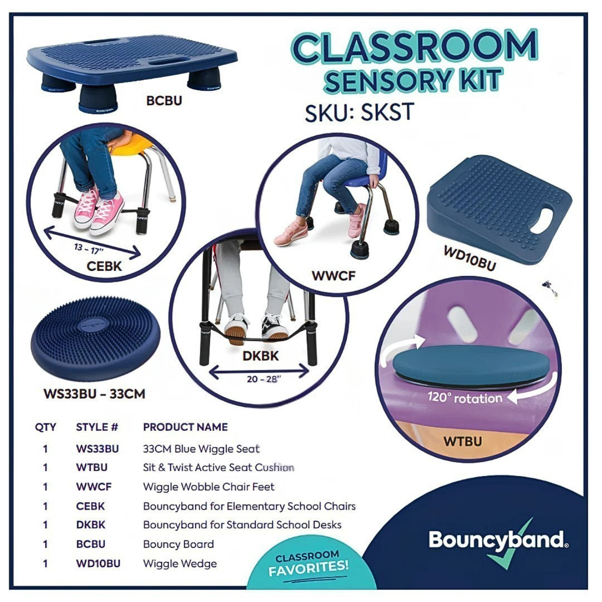 Bouncyband Classroom Sensory Pack - Image 5