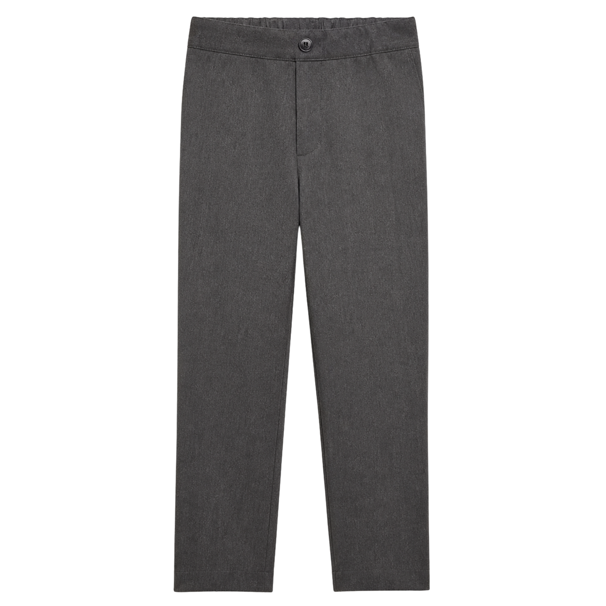Dark gray pants on a white background