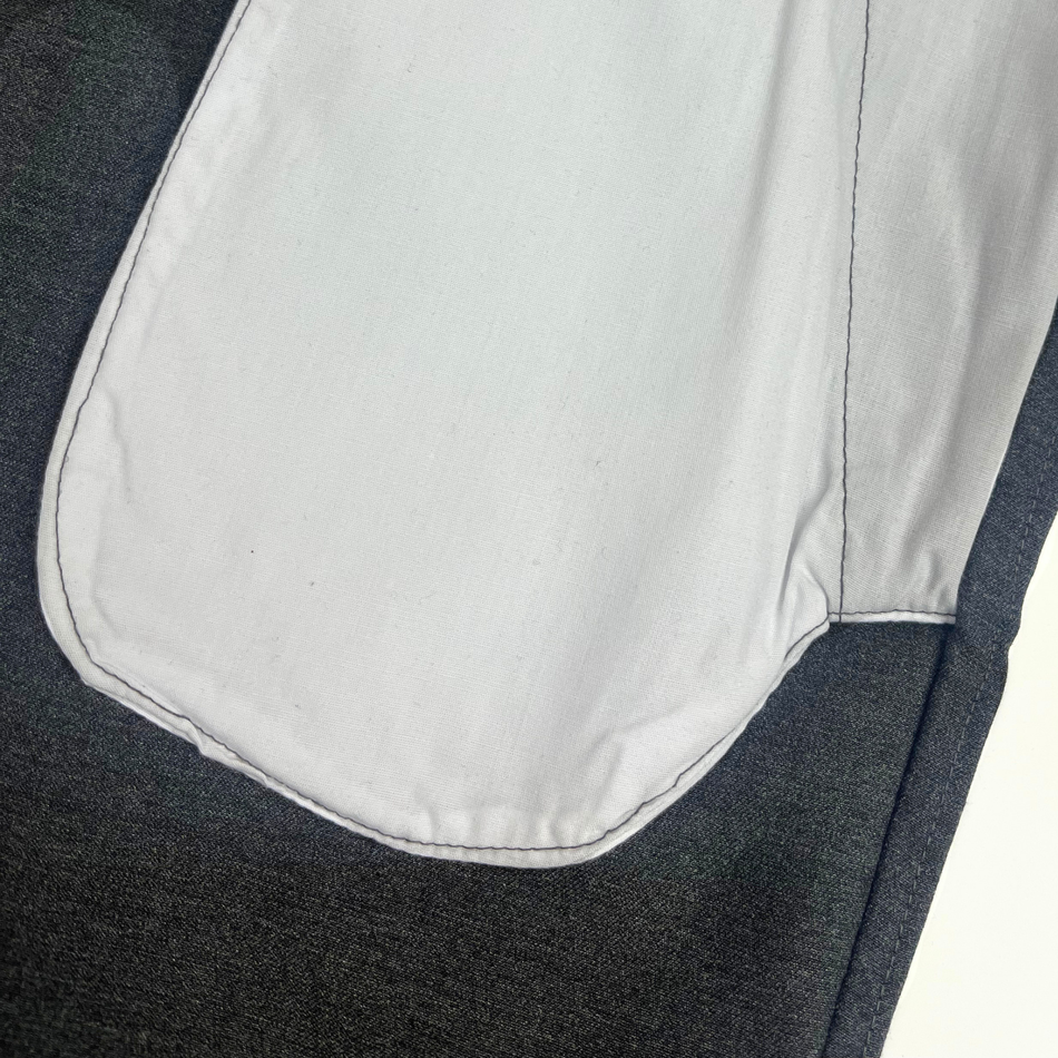Close-up of a dark gray and light gray fabric texture