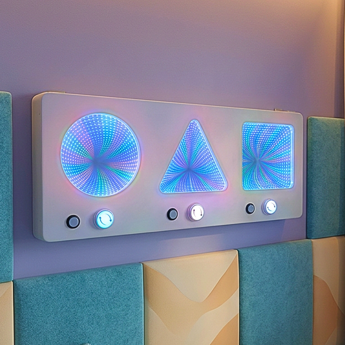 Infinity Trio Panel on wall