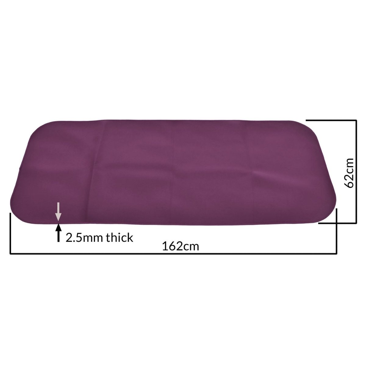 Adult Changing Mat and Waterproof Bag Set - Aubergine/Black - Incontinence Aids