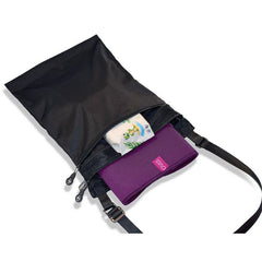 Adult Changing Mat and Waterproof Bag Set - Aubergine/Black - Incontinence Aids