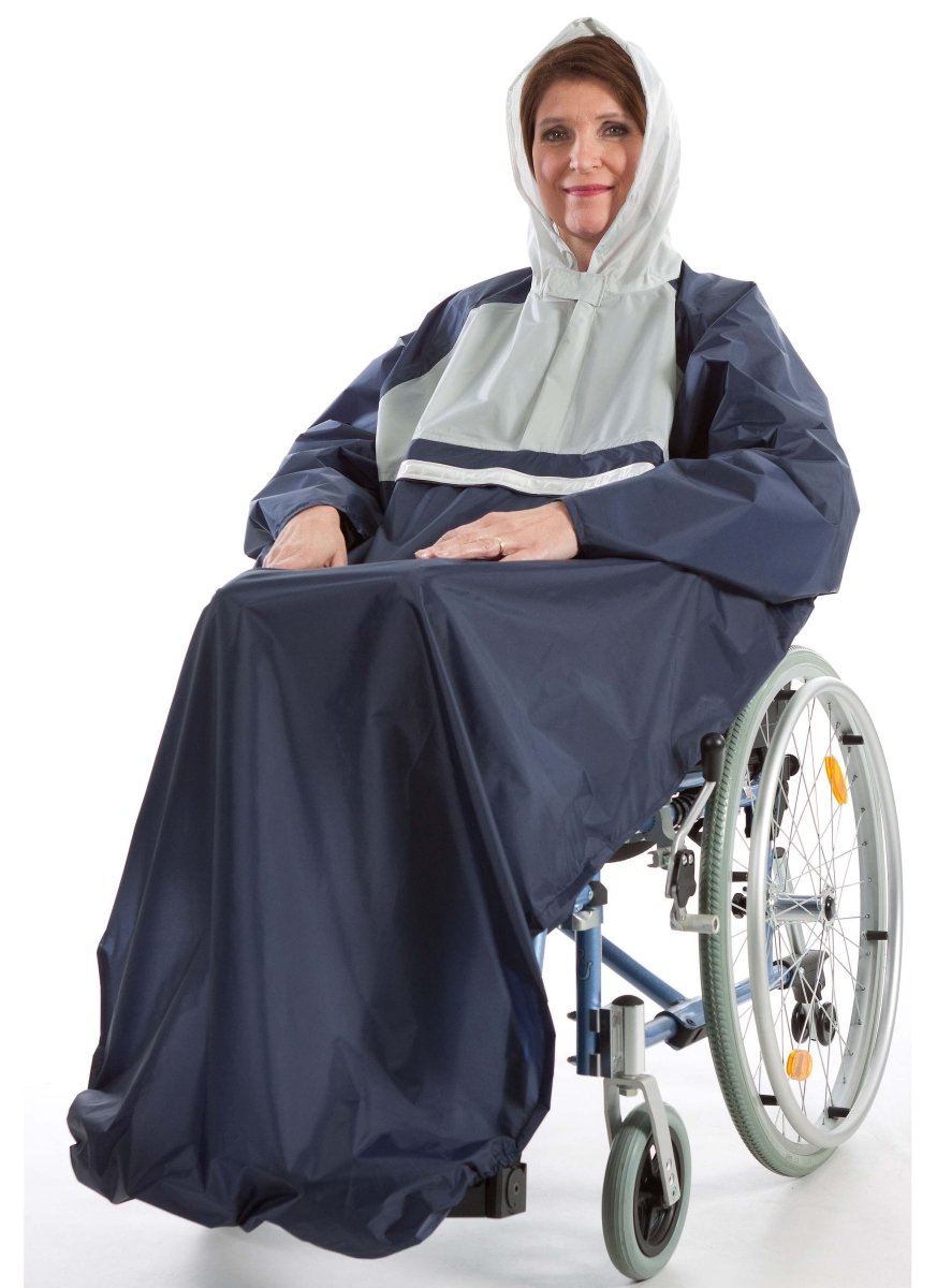 Adult Wheelchair Rain Cape with Hood – 7400 - Wheelchair Clothing