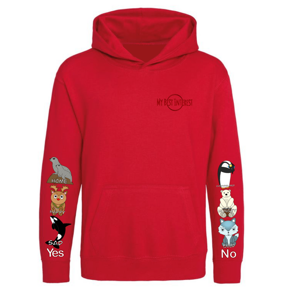 Adults Heavy Weight Arctic Animals Communication Hoodie - Daywear